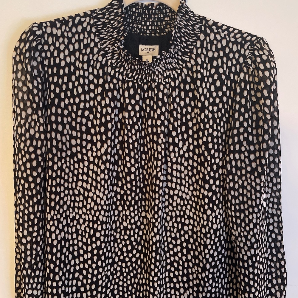 Black and white J Crew top